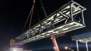 New pedestrian bridges installed at Milliken GO Station