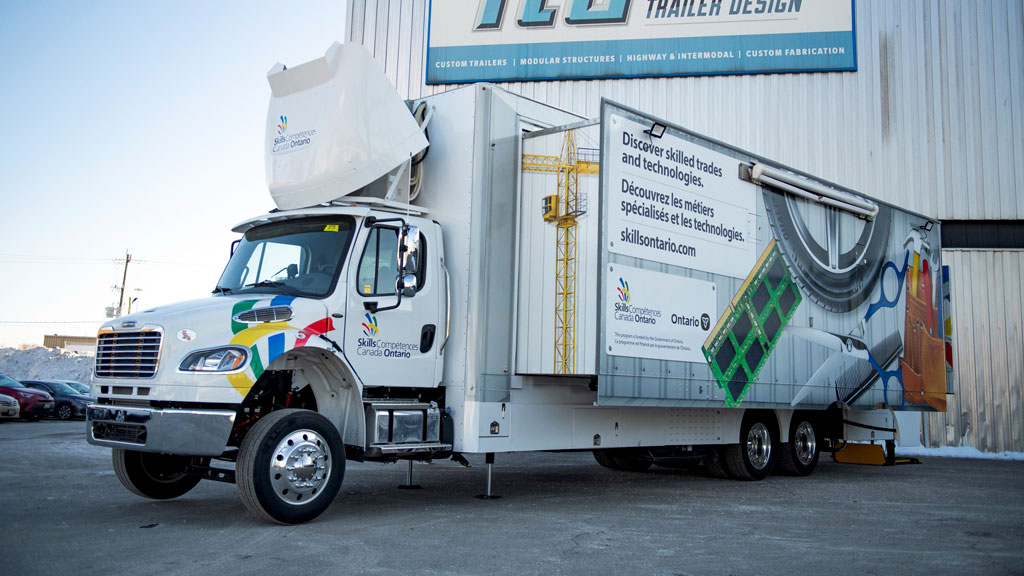 Skills Ontario exhibits Trades & Tech Truck at National Home Show