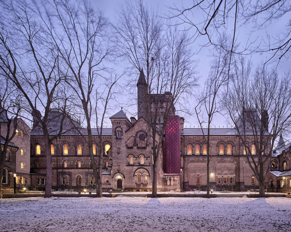 The University College Revitalization project in Toronto was designed by Kohn Shnier Architects in association with E.R.A. Architects Inc.