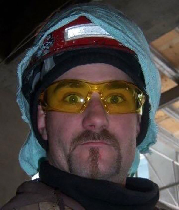 Right, Lance Orr, a rigger working on a construction site in downtown Calgary, lost his life in a workplace tragedy on May 8, 2009. This is the last picture he took of himself.