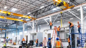 R&M cranes installed at Las Vegas home manufacturer