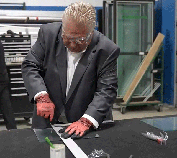 Premier Doug Ford visited an International Union of Painters and Allied Trades’ training centre May 17 to receive a union endorsement.