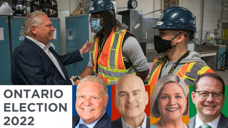 The sheet metal workers union endorsed PC Leader Doug Ford for re-election on May 18.