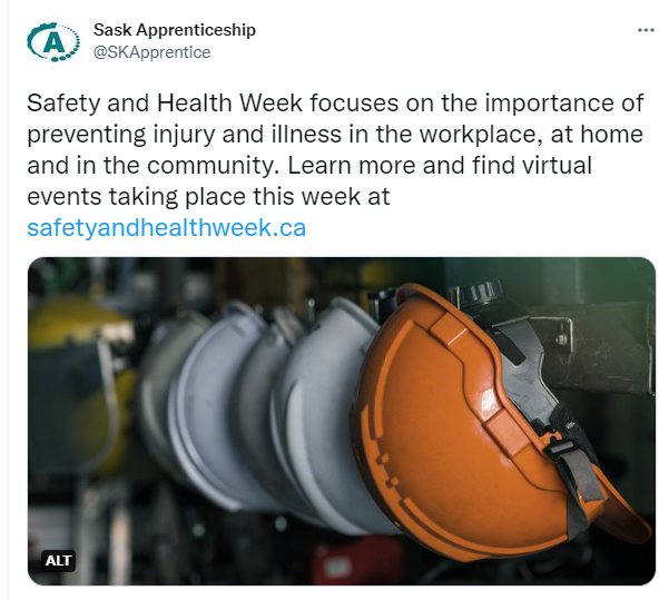 Sask Apprenticeship safety week 05052022