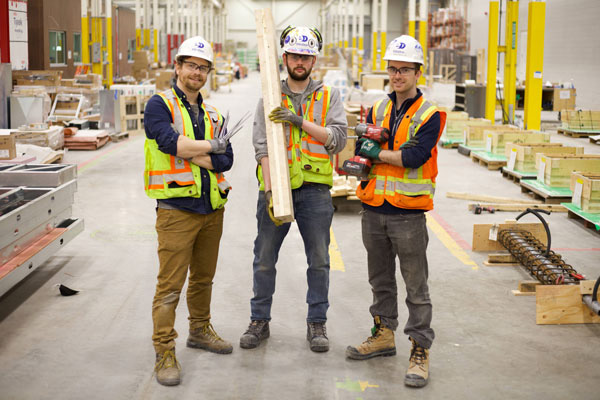 Vincent Davenport, Anthony Ruscitti and Mark Gaglione of EllisDon.