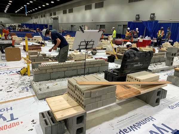 Cameron Krause won a gold medal at the Skills Canada National Competition in Vancouver recently. Krause, a bricklayer, had to complete an arch in the second day of the two-day competition.