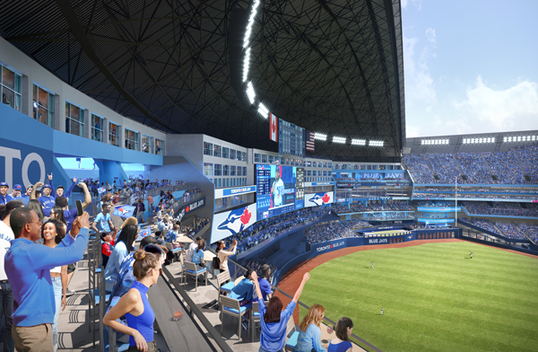 The 500 level deck will also undergo renovations during the first phase. This includes two new social decks in right and left field replacing every 500L seat from the originals when the building opened.