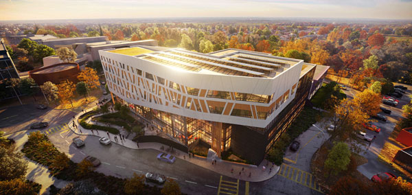 On a larger scale, Scarborough’s Centennial College, a mass timber project Smoke is doing in partnership with architect DIALOG, has been a challenging collaborative effort. Eladia Smoke says DIALOG and EllisDon have been great to work with.