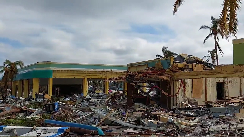 Storm battered Florida businesses face arduous rebuilding