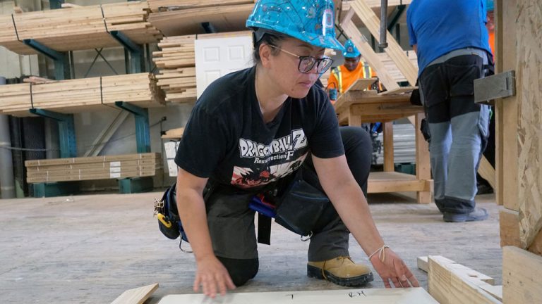 Kamille Radovan was drawn to the CCAT millwork course by the pay and benefits package and the rewards of the work itself.