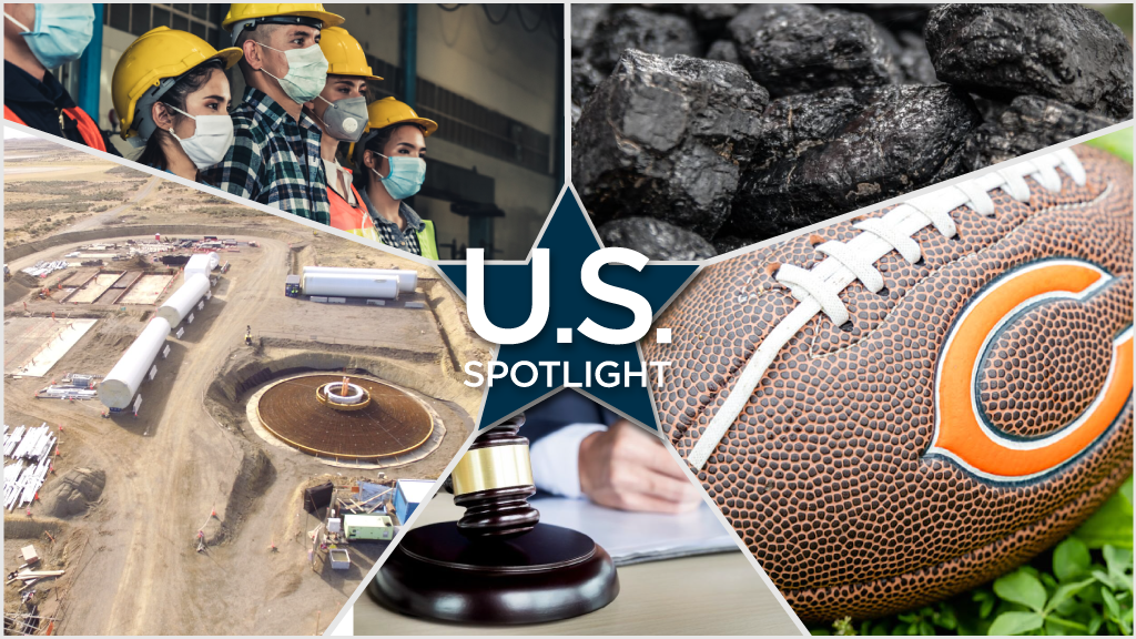 U.S. Spotlight – Construction and COVID-19 in California; Georgia’s game-changing coal ash project; Bears enclosed stadium design