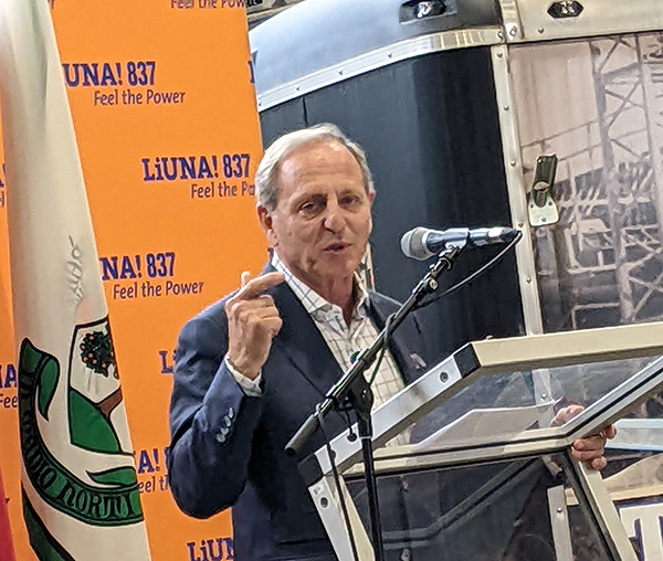 LIUNA international vice-president Joe Mancinelli was chair of the Local 387 training trust that spearheaded construction of the new training centre.