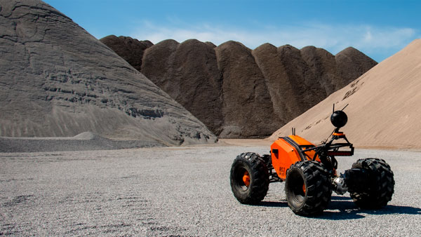 IRIS 2 surveying an aggregate storage site