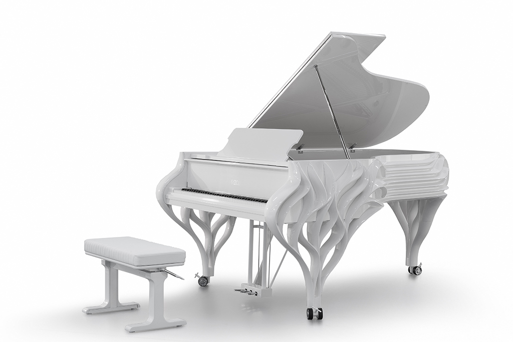 Butterfly designer Venelin Kokalov designed a piano for the Butterfly lobby to pay tribute to the late architect Bing Thom.