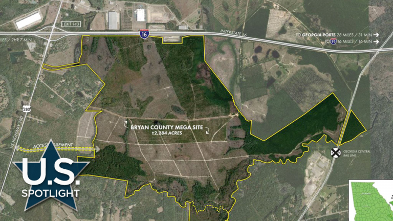A sprawling $5.54-billion electric vehicle and battery manufacturing facility is set to be built by Hyundai Motor Group near Savannah, Ga. The state-of-the-art smart factory will go up at the Bryan County Megasite adjacent to Interstate 16 and less than 30 miles from the Port of Savannah.
