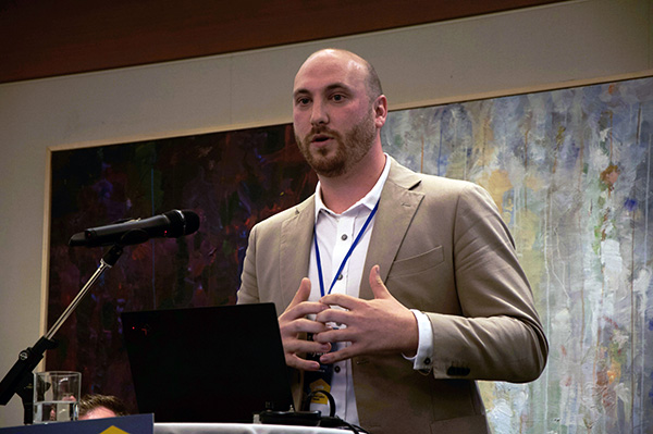 Senior Planner of Housing Programs at the State of Oregon’s Department of Land Conservation and Development, Ethan Stuckmayer, at the Small Housing Summit in Vancouver on November 22. Stuckmayer says it’s important for provincial legislation around accessory dwellings to give flexibility for municipalities when it comes to regulations.