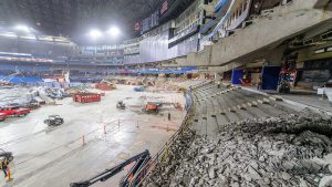 PCL working double shifts on Rogers Centre renovations