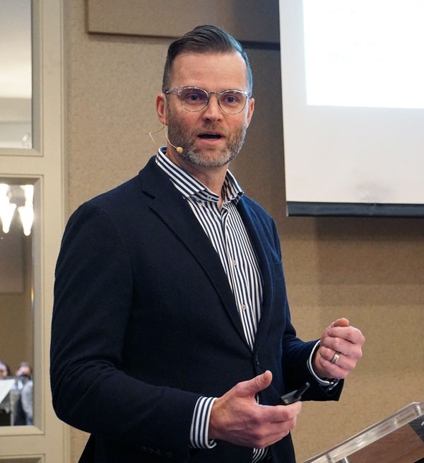 Matt Bolen, a principal with EDGE Architects, hosted seminar at the 2022 Toronto Wood Solutions Conference hosted by the Canadian Wood Council.