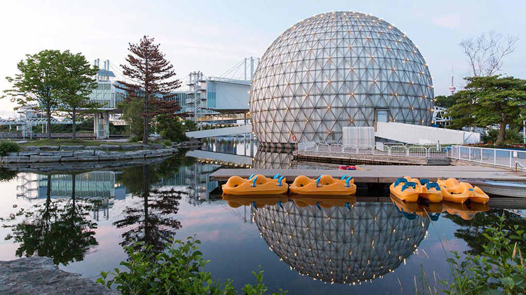 The Cinesphere and pods at Ontario Place are considered heritage structures. They will be renovated and included as part of the final plan.
