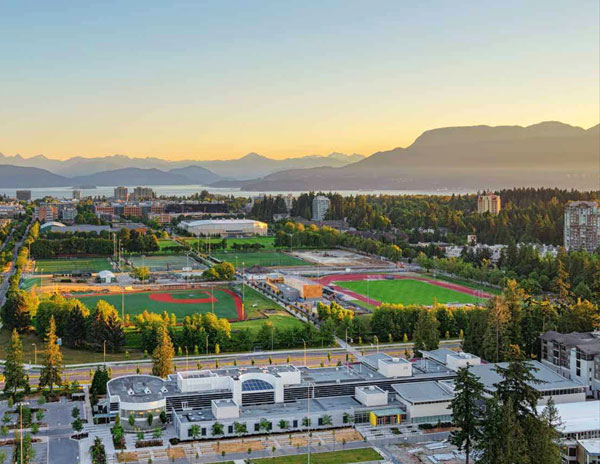 The 101,000-square-foot structure is being built in the northeastern part of the campus, at the westernmost end of Student Union Boulevard and immediately north of the existing UBC Life Building.