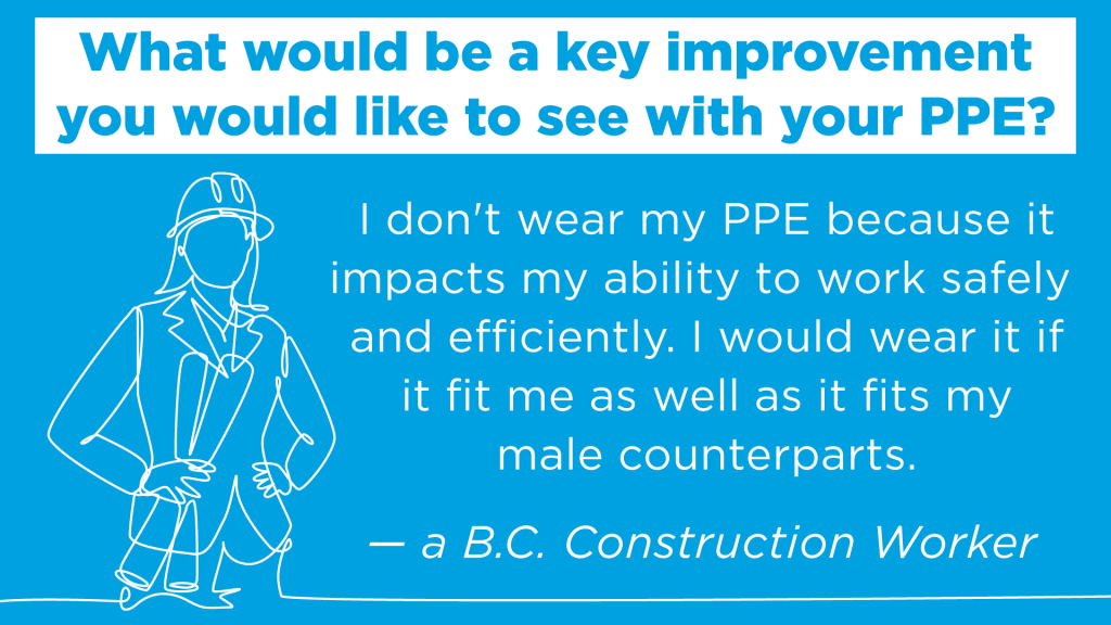 CSA survey on women’s PPE finds you can’t just shrink it and pink it