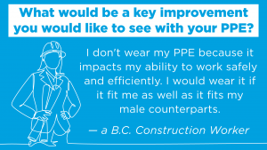 CSA survey on women’s PPE finds you can’t just shrink it and pink it