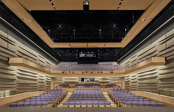 The Buddy Holly Hall of Performing Arts and Sciences in Lubbock, Texas, engineered by Entuitive and designed by Diamond Schmitt, earned a CCE award for the engineering firm.