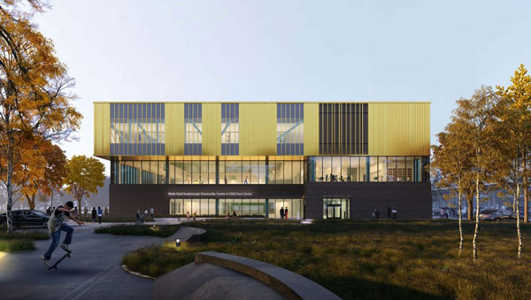 The project, designed by Perkins&Will Canada Corporation, will also house the city’s second net-zero child care centre.