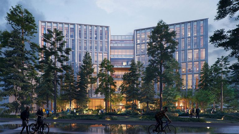 Wood construction allowed the University of British Columbia to represent three of its core values in designing the new Gateway Building: sustainability, personal well-being and Indigenous collaboration, said planning and design director Gerry McGeough.
