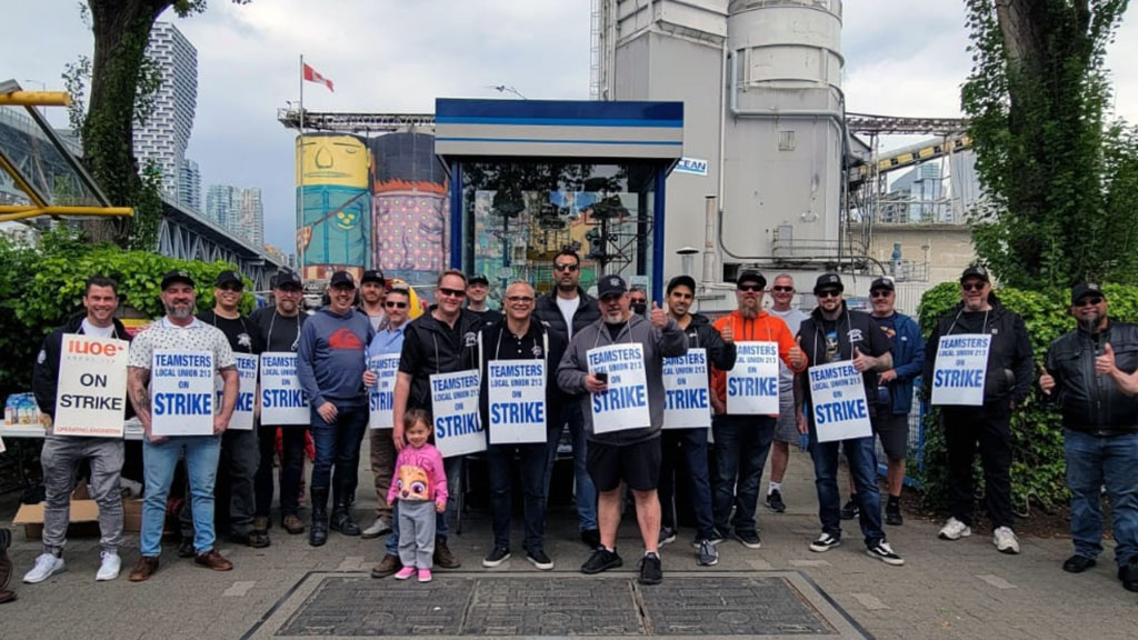 Concrete drivers and operators in Greater Vancouver went on strike in 2022. The union members started their job action May 20.