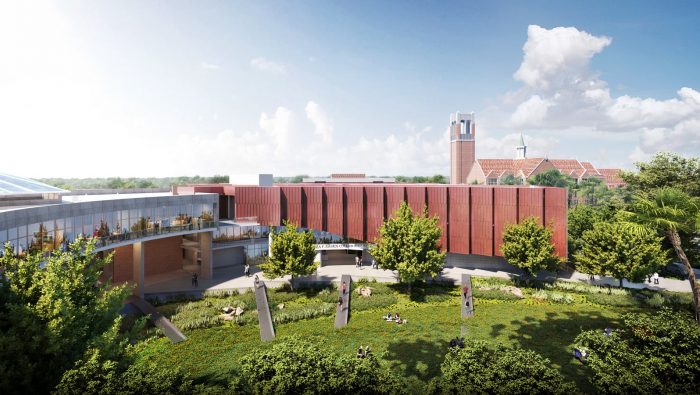 The Bruno E. and Maritza F. Ramos Collaboratory Building at the University of Florida’s School of Design, Construction and Planning (DCP) will add almost 50,000 square feet to the existing DCP building. As part of the project, the current structure built in 1979 will also undergo renovations.