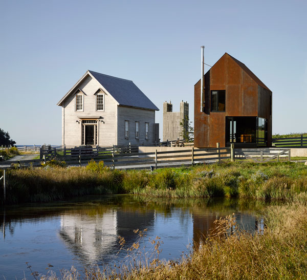 MacKay-Lyons created his firm’s Ghost Residency based in Lunenburg County as an internship for graduate architects. Pictured, The Schoolhouse (left) and Enough House.