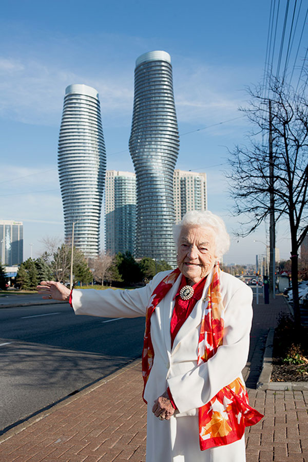 McCallion saluted a landmark Mississauga project, the Absolute World towers, generally referred to as the Marilyn Monroe towers.