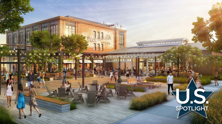 The first phase of Riverwalk San Diego, a 200-acre transit-oriented mixed-use development, has broken ground. The project will transform the Riverwalk Golf Club in western Mission Valley into a 4,300-unit multifamily community.