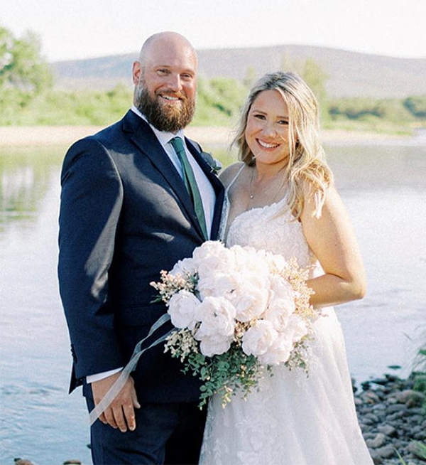 Graeme and Taylor Reed met in 2019 and were married last September.