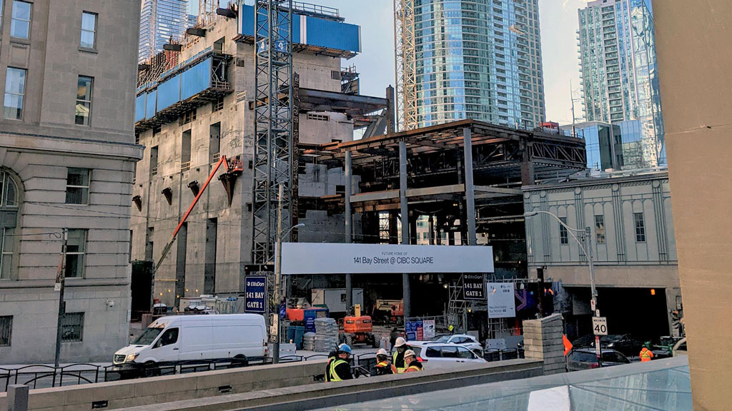 Panellists at a recent economic seminar suggested increased immigration will stimulate widespread infrastructure spending. Pictured: A downtown Toronto project.