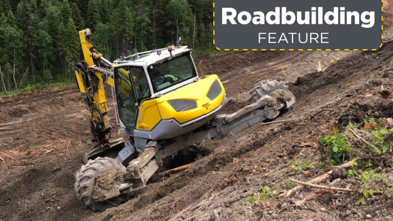 The spider excavator provides the means to step into washout road areas that present challenges ranging from steep slopes to sensitive ground as well as no access.