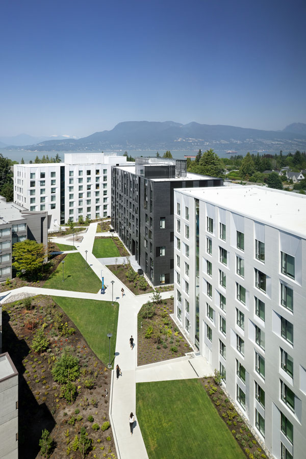 The Houses of the Ones Belonging to the Saltwater were designed to LEED Gold standards with the help of an airtight envelope and a heat recovery ventilation system.