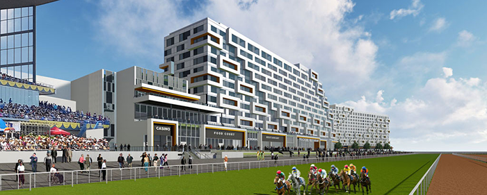 The new entertainment district will be located next to Woodbine Racetrack. Casino Woodbine will continue to operate with no interruption until the new destination opens.