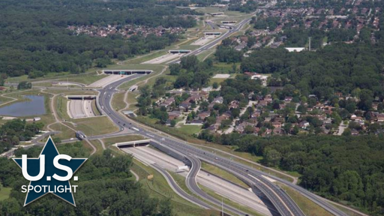 Windsor, Ont.’s Herb Gray Parkway, with a series of wide overpasses, was partly influenced by I-696's bridge design.