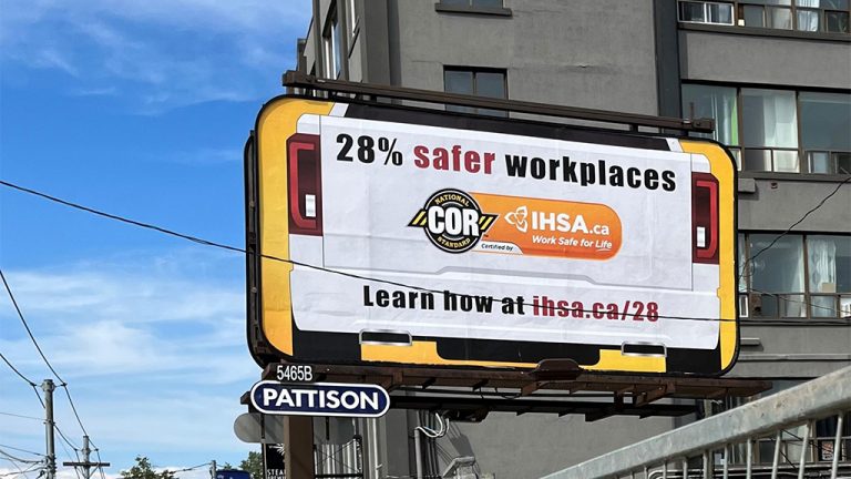 The IHSA put up 82 billboards across Ontario between September and December last fall to promote COR brand recognition.