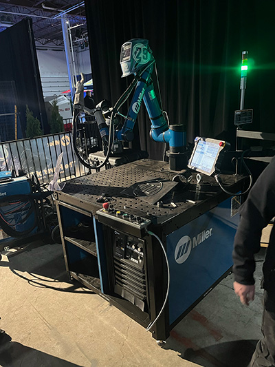 This 1,500-pound collaborative welding robot was on display at Pitt Meadows Plumbing and Mechanical Systems Ltd.’s Future of Work event.