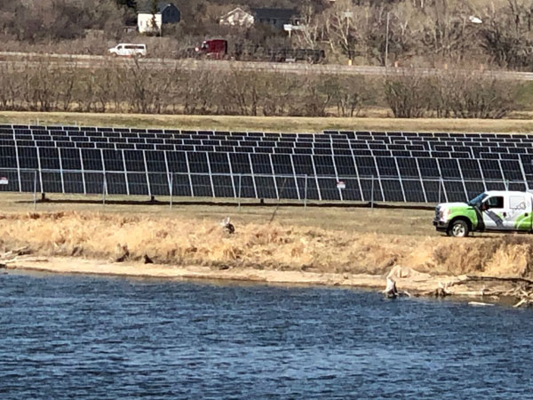 The town of Lumsden stepped up to a mechanical wastewater treatment plant powered by solar panels bypassing an outdated lagoon system that posed environmental concerns for a nearby river.