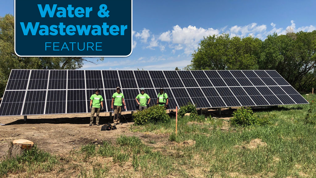 Solar powering up water and wastewater treatment plants