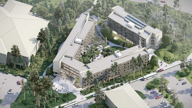 North Island College is building not one, but two student residence buildings as part of its Student Housing Commons project. It will be the first onsite student residence for attendees of the college when completed in 2025.