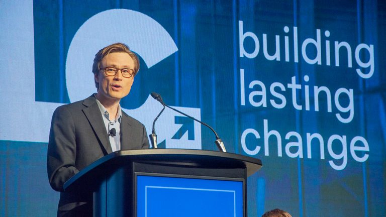 “Retaining and improving the existing buildings that we have really has to be a critical part of our strategy for decarbonizing our building industry,” says Aaron Knorr, senior associate with Perkins & Will, at the Canadian Green Building Council’s 2023 Building Lasting Change conference.