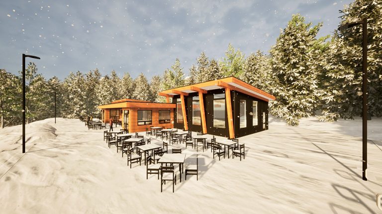 Big-D Signature, along with Brighton Resort and Bluebird Day Architecture, recently announced the construction of a new a mid-mountain rest area for skiers and snowboarders called Sidewinder Grill to be located at Brighton Ski Resort.