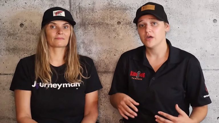 KickAss Careers founder Jamie McMillan (left) and KickAss ambassador Dee Durant have launched a new video series called Building Resilience to address mental illness struggles in the construction sector.