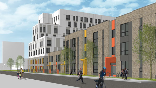 A rendering of Parkside at Old Town in the former Cabrini-Green neighborhood.