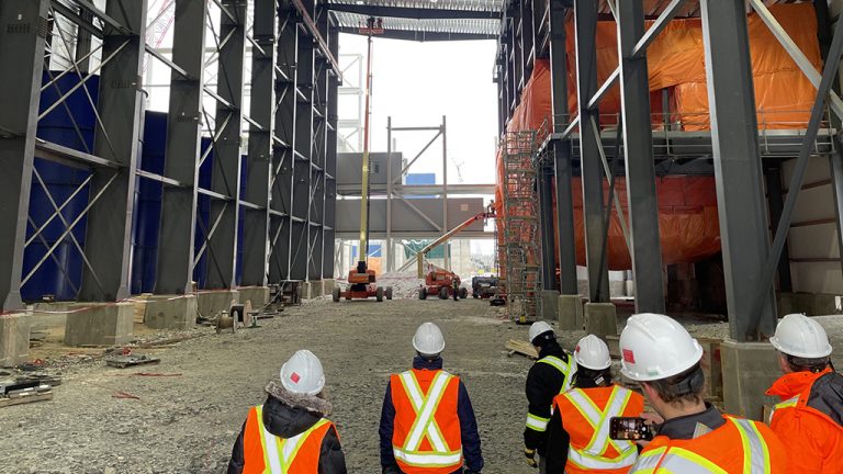 Extensive infrastructure including a water treatment plant, truck shop, warehouse, sewage treatment plant and mill (pictured) have been constructed in the past three years to ready the Greenstone mine for production.